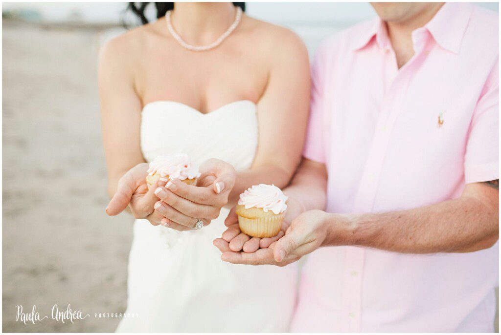 bride and groom cupcake details,nc wedding photographer, nc wedding, nc beach wedding, kure beach wedding