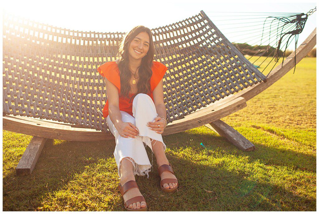 Wrightsville beach high school senior portraits at the beach in blockade runner hotel 