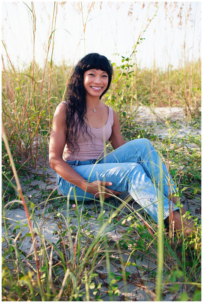woman portrait wrightsville beach nc ,high school senior portrait ideas 